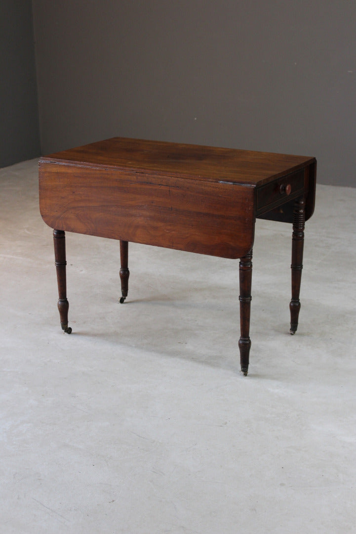 Antique Mahogany Pembroke Drop Leaf Table - Kernow Furniture