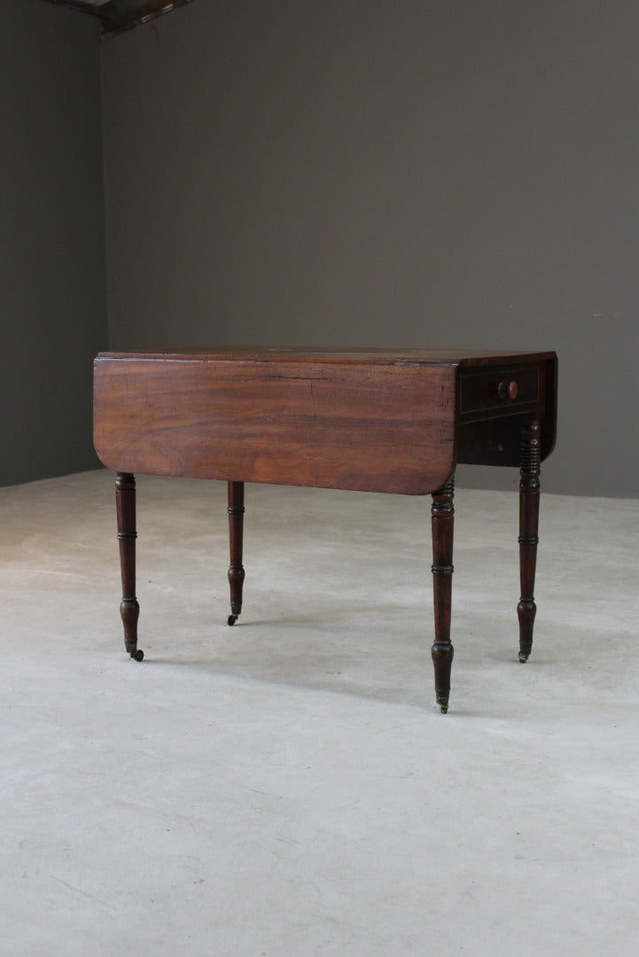 Antique Mahogany Pembroke Drop Leaf Table - Kernow Furniture