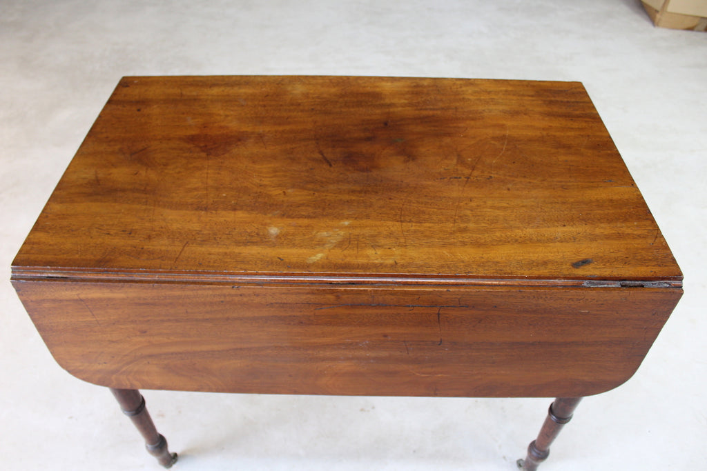 Antique Mahogany Pembroke Drop Leaf Table - Kernow Furniture