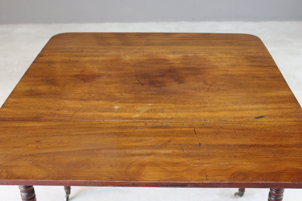 Antique Mahogany Pembroke Drop Leaf Table - Kernow Furniture