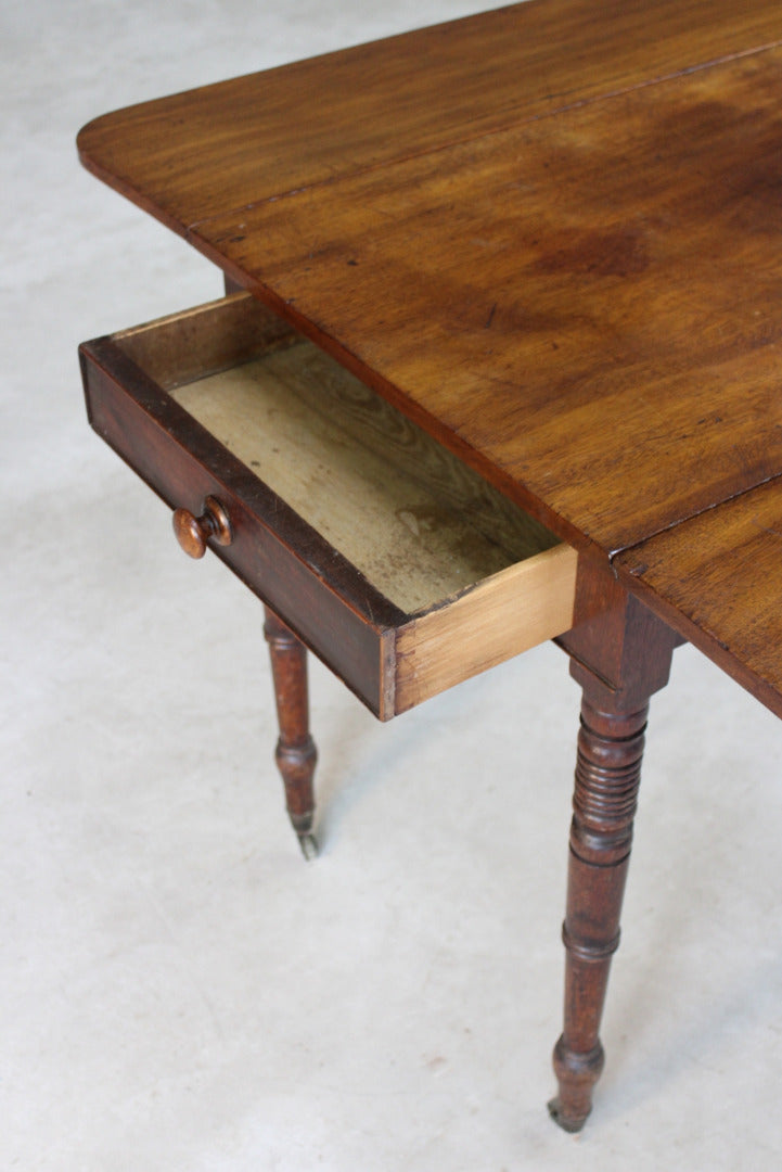 Antique Mahogany Pembroke Drop Leaf Table - Kernow Furniture