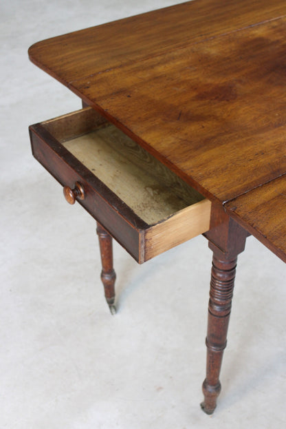 Antique Mahogany Pembroke Drop Leaf Table - Kernow Furniture