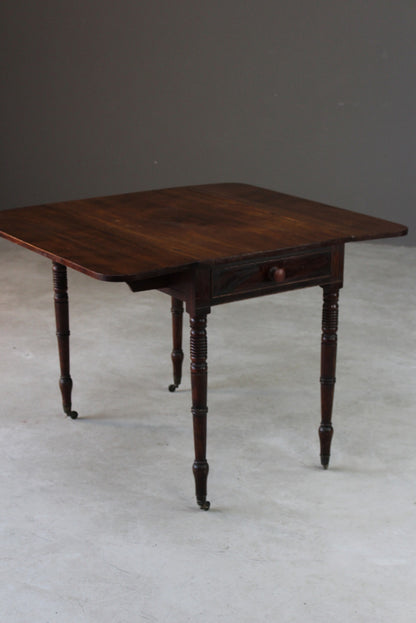 Antique Mahogany Pembroke Drop Leaf Table - Kernow Furniture