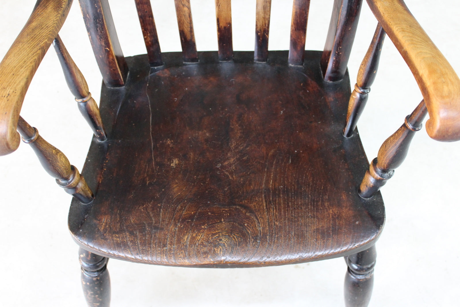 Rustic Lathe Back Kitchen Chair - Kernow Furniture