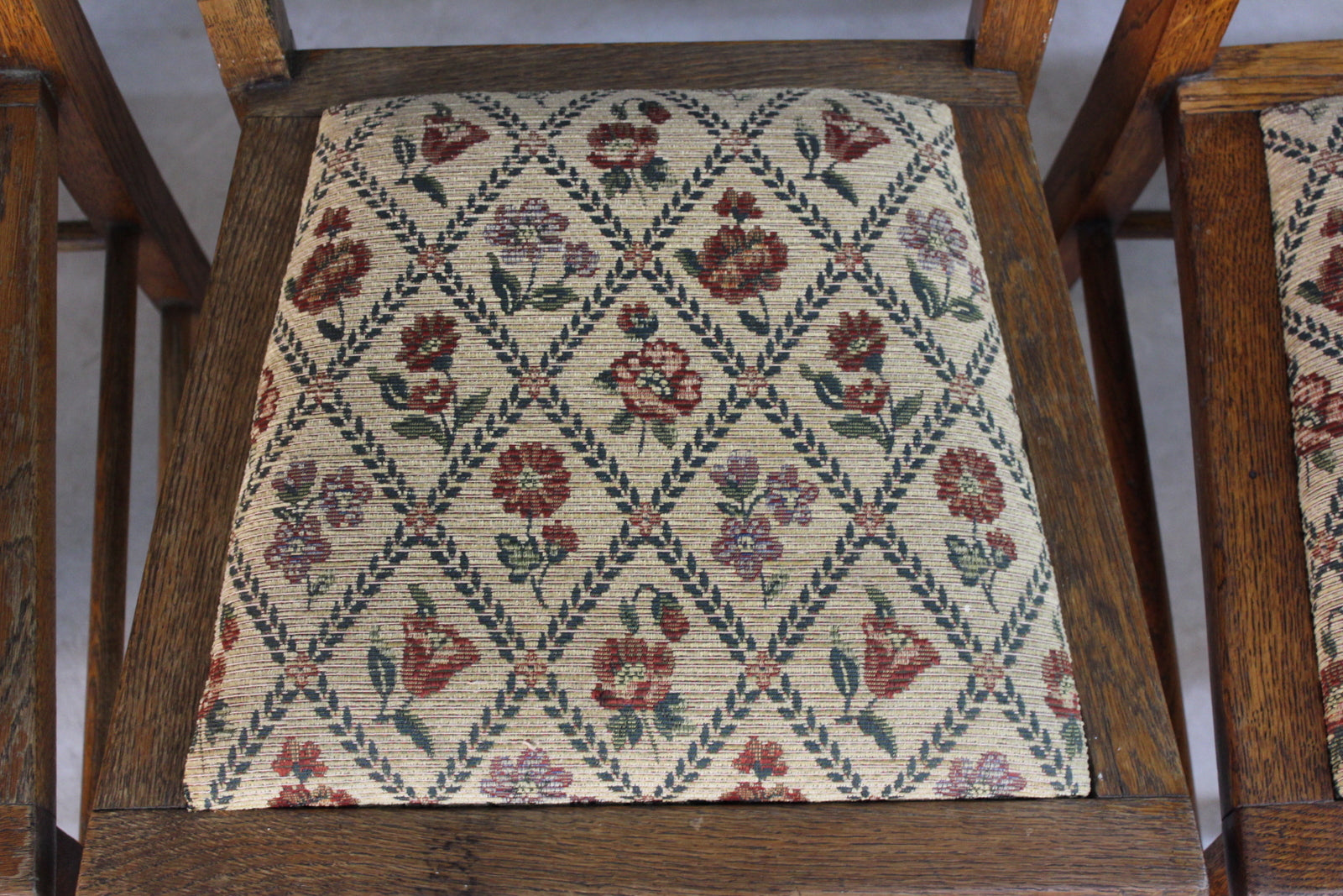 6 Edwardian Oak Dining Chairs - Kernow Furniture