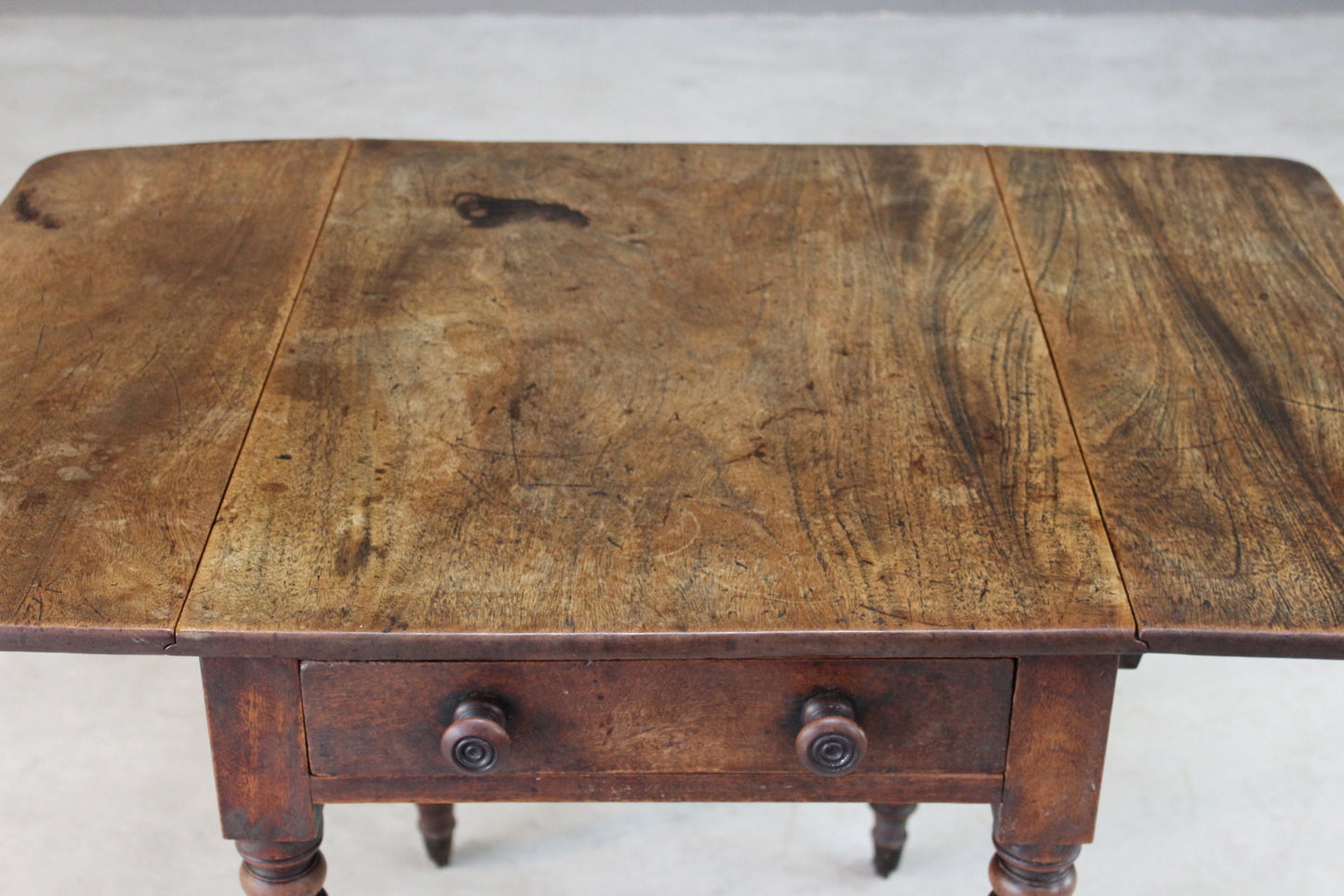 Mahogany Drop Leaf Pembroke Table - Kernow Furniture