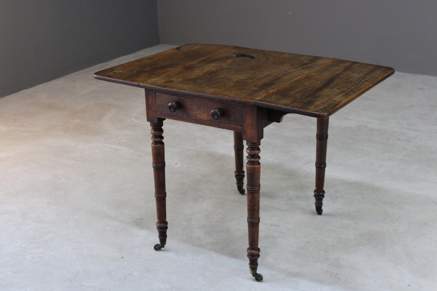 Mahogany Drop Leaf Pembroke Table - Kernow Furniture