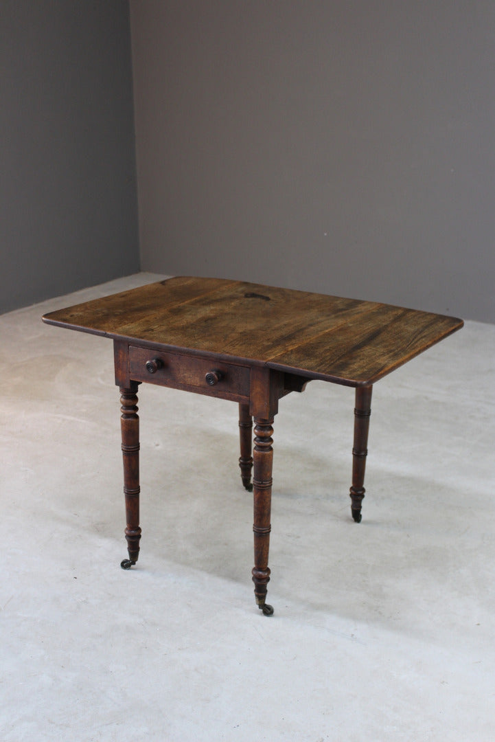 Mahogany Drop Leaf Pembroke Table - Kernow Furniture