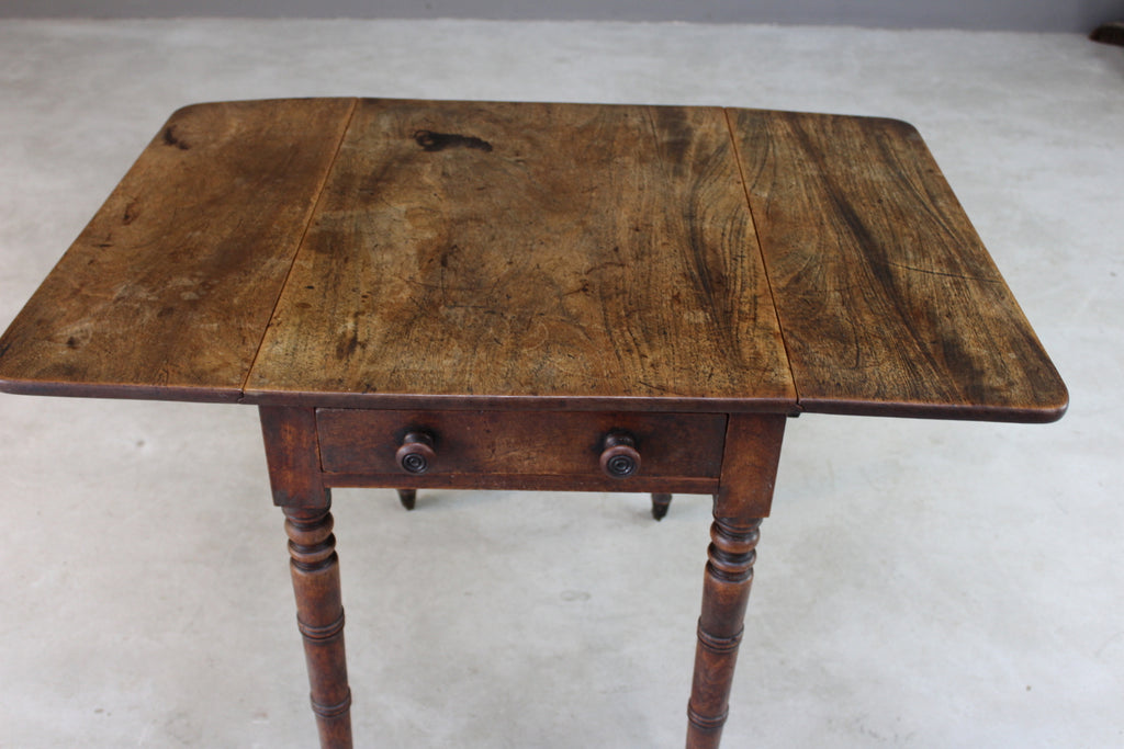 Mahogany Drop Leaf Pembroke Table - Kernow Furniture