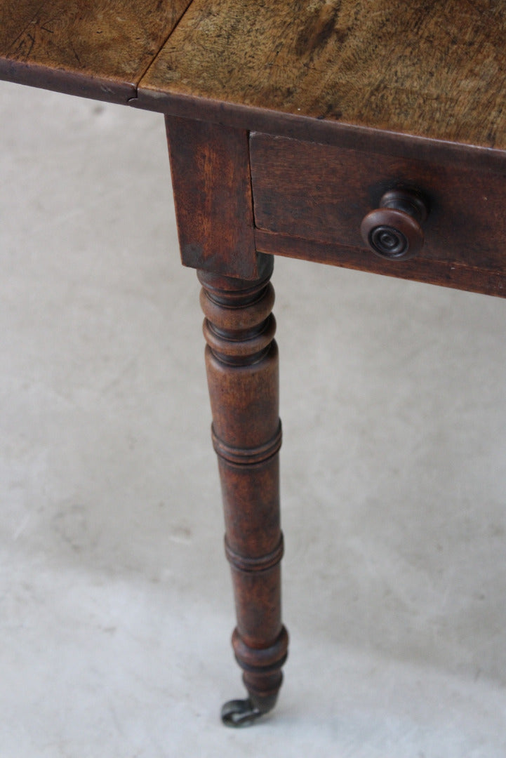 Mahogany Drop Leaf Pembroke Table - Kernow Furniture