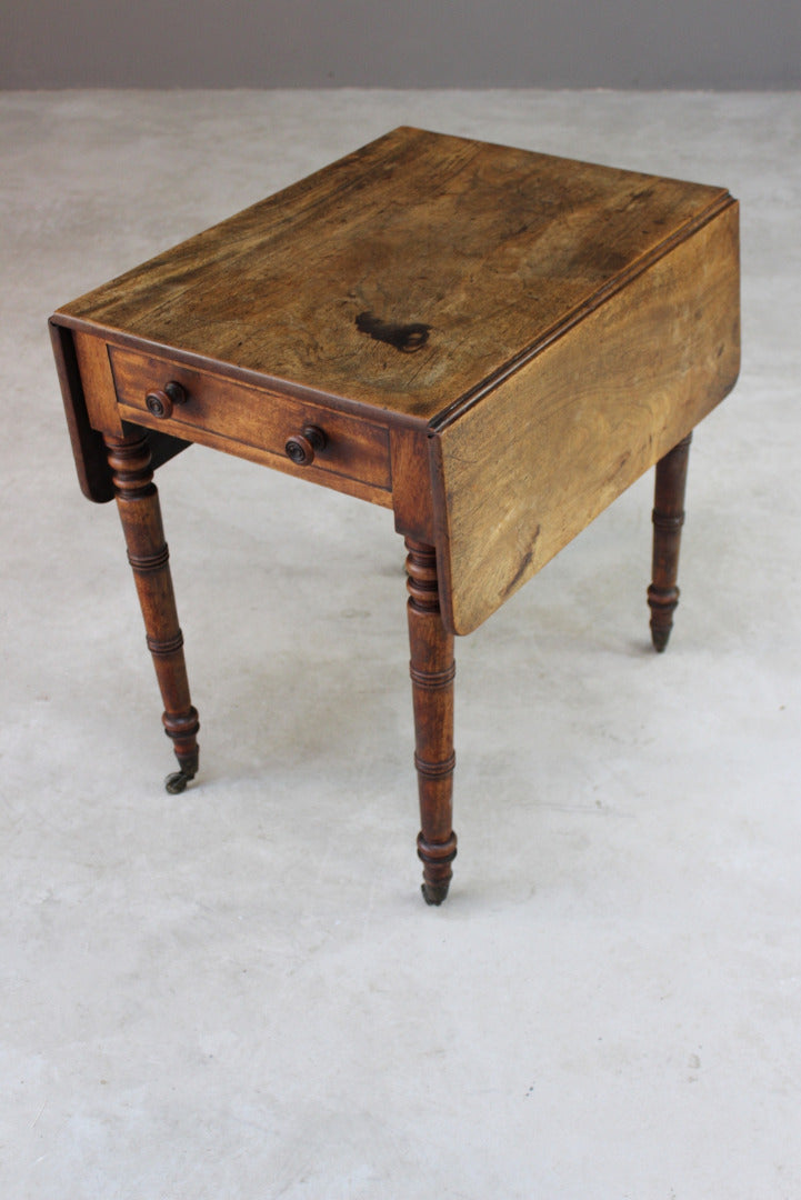 Mahogany Drop Leaf Pembroke Table - Kernow Furniture