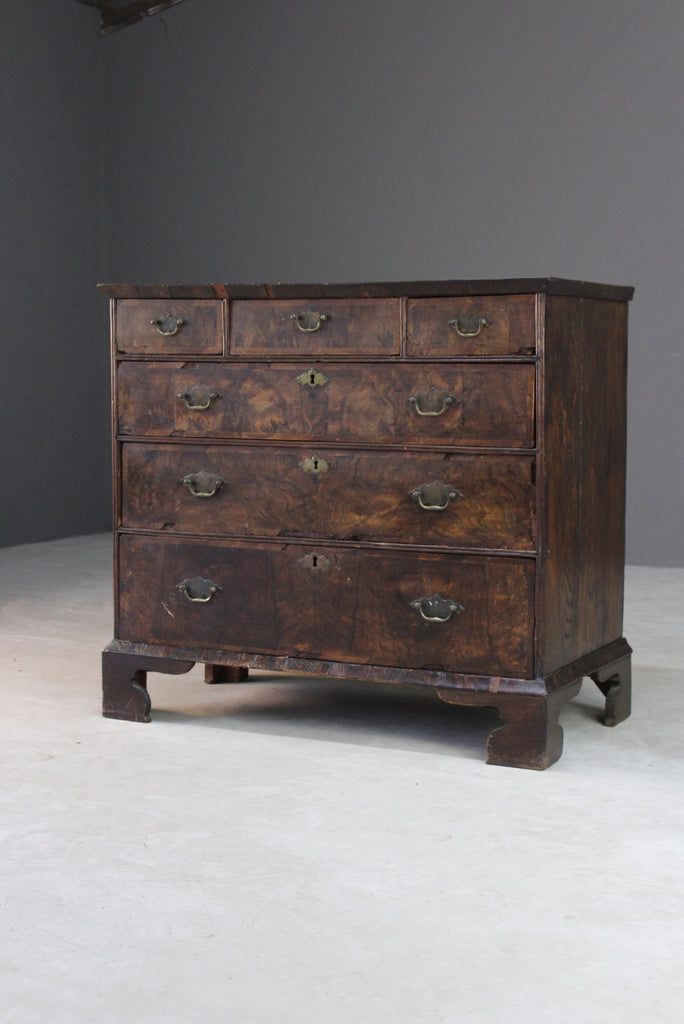 Early 18th Century Walnut Chest of Drawers - Kernow Furniture