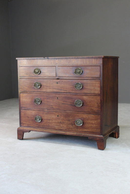 Antique Regency Small Chest of Drawers - Kernow Furniture
