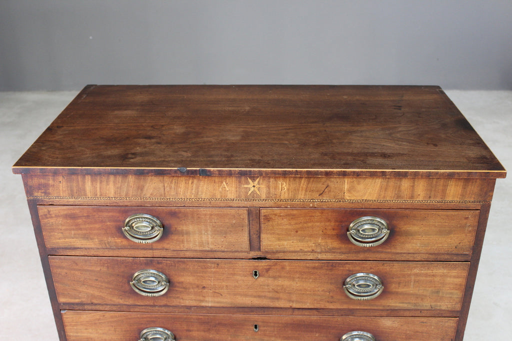 Antique Regency Small Chest of Drawers - Kernow Furniture