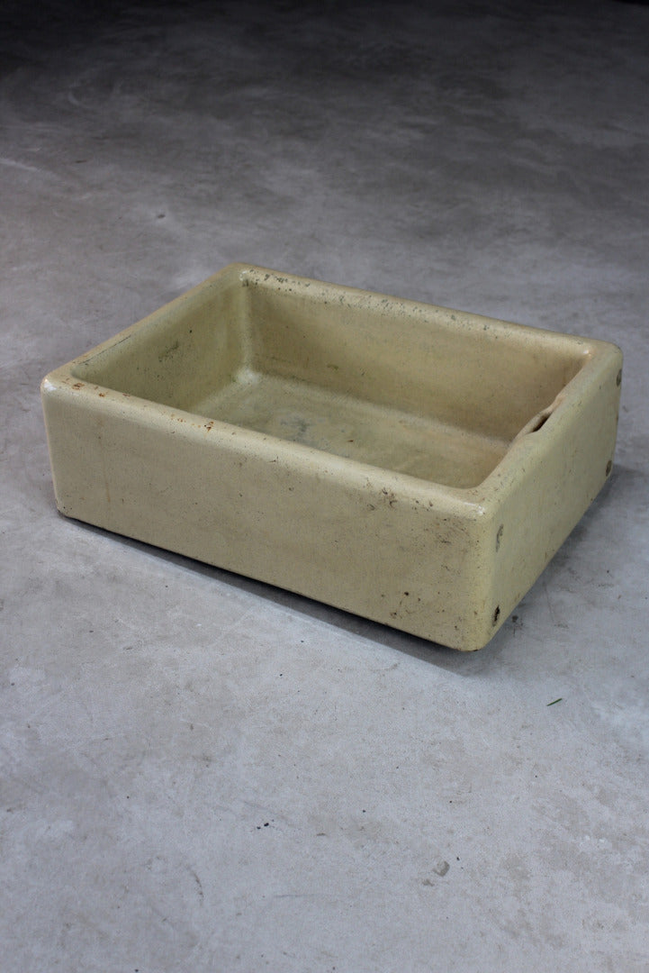 Brown Glazed Antique Trough Sink - Kernow Furniture