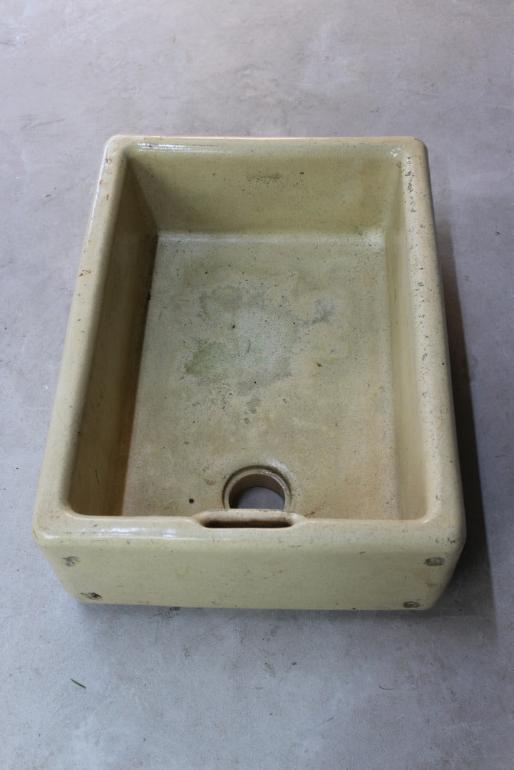 Brown Glazed Antique Trough Sink - Kernow Furniture