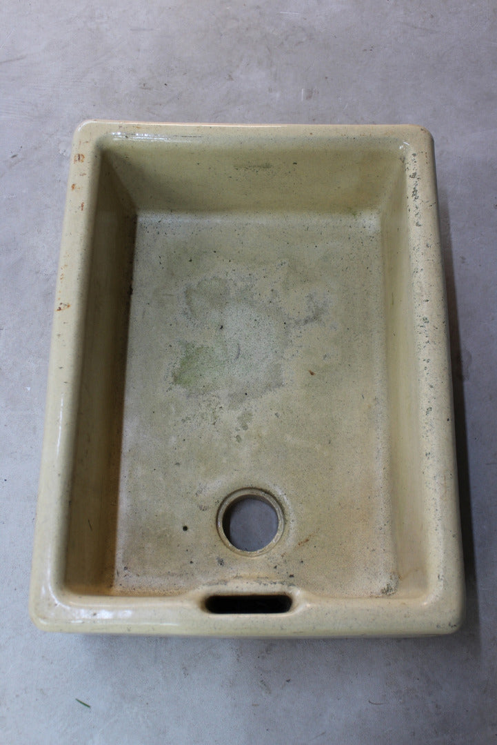 Brown Glazed Antique Trough Sink - Kernow Furniture