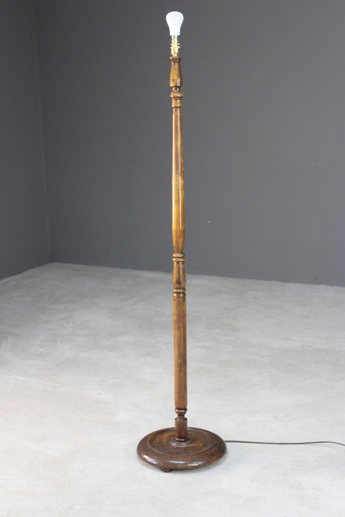 Traditional Wooden Standard Lamp - Kernow Furniture