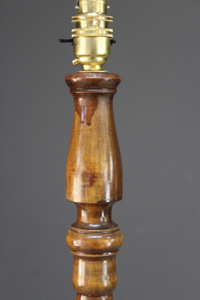 Traditional Wooden Standard Lamp - Kernow Furniture