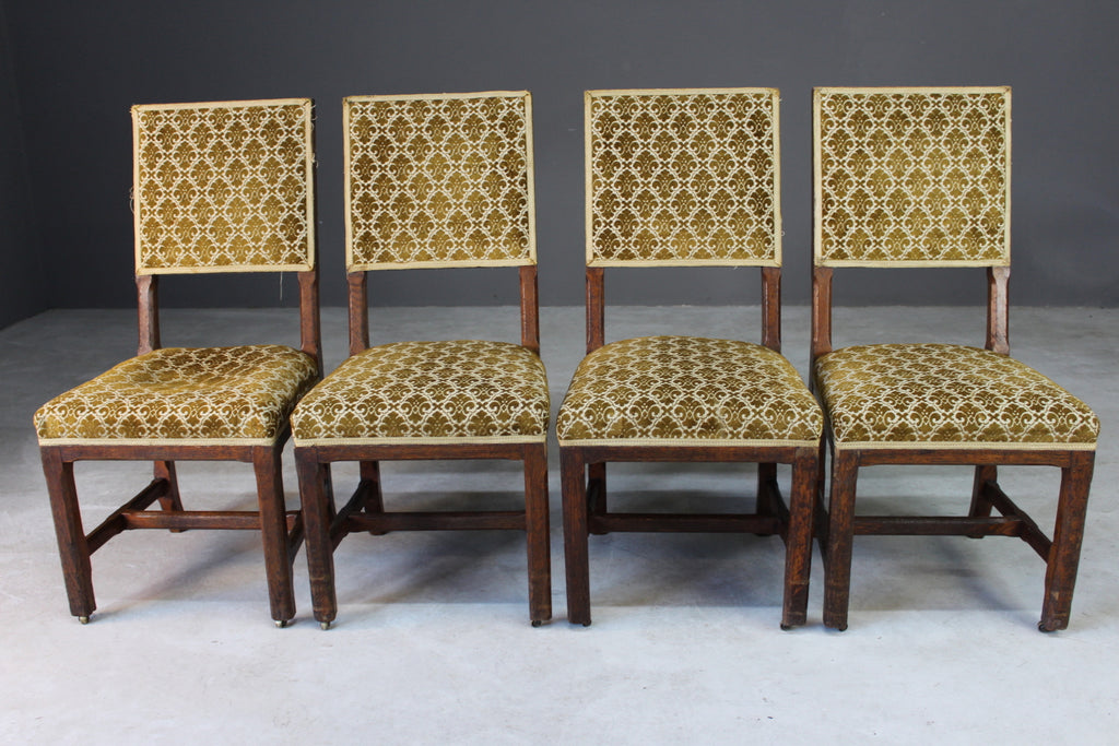 4 Gillows House of Commons Oak Chairs - Kernow Furniture