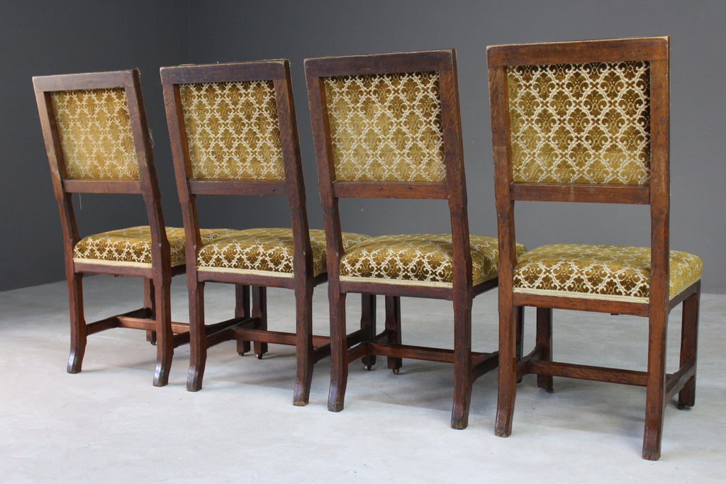 4 Gillows House of Commons Oak Chairs - Kernow Furniture