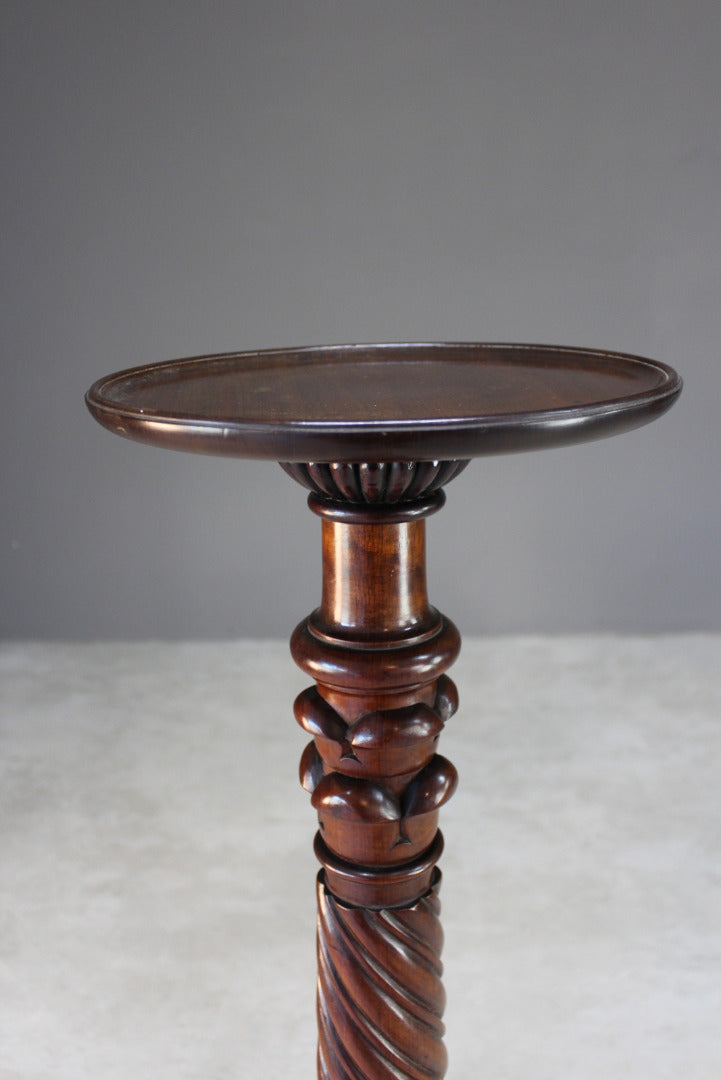 Mahogany Torchere Plant Stand - Kernow Furniture