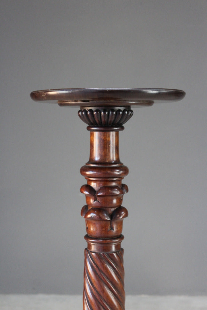 Mahogany Torchere Plant Stand - Kernow Furniture