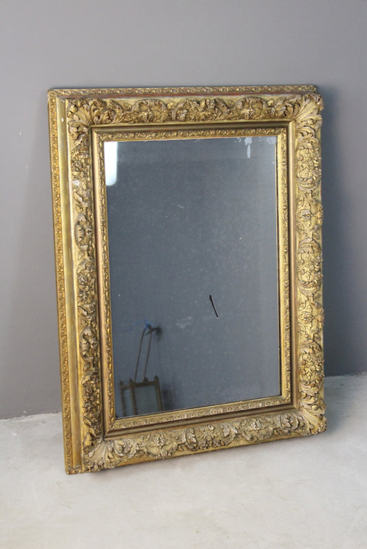 Antique French Ornate Gilt Frame Mirror - Kernow Furniture