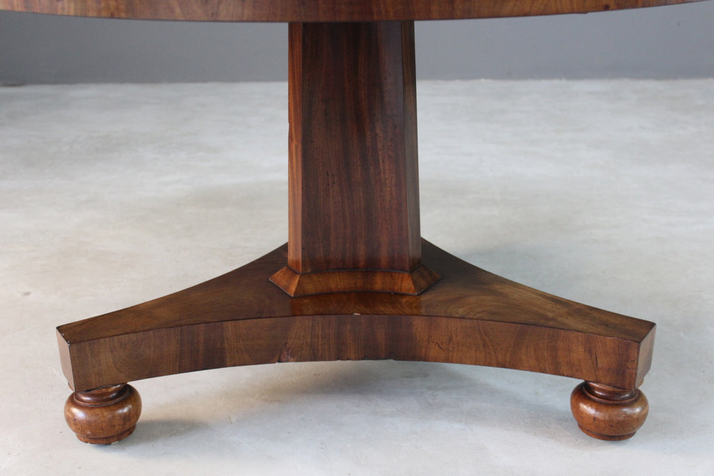 Antique Mahogany Tilt Top Dining Table - Kernow Furniture