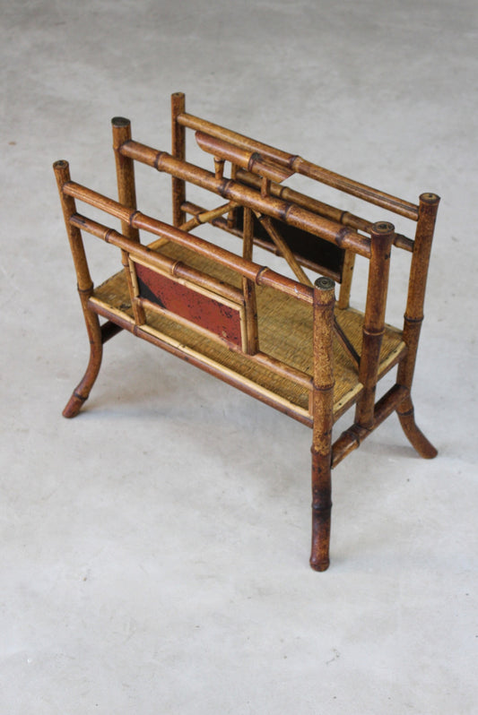 Victorian Bamboo Newspaper Rack - Kernow Furniture