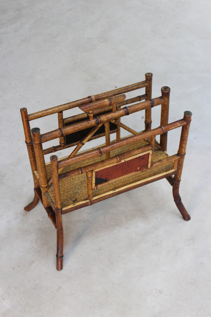 Victorian Bamboo Newspaper Rack - Kernow Furniture