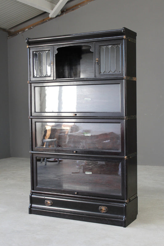 Antique Globe Wernicke Sectional Bookcase - Kernow Furniture