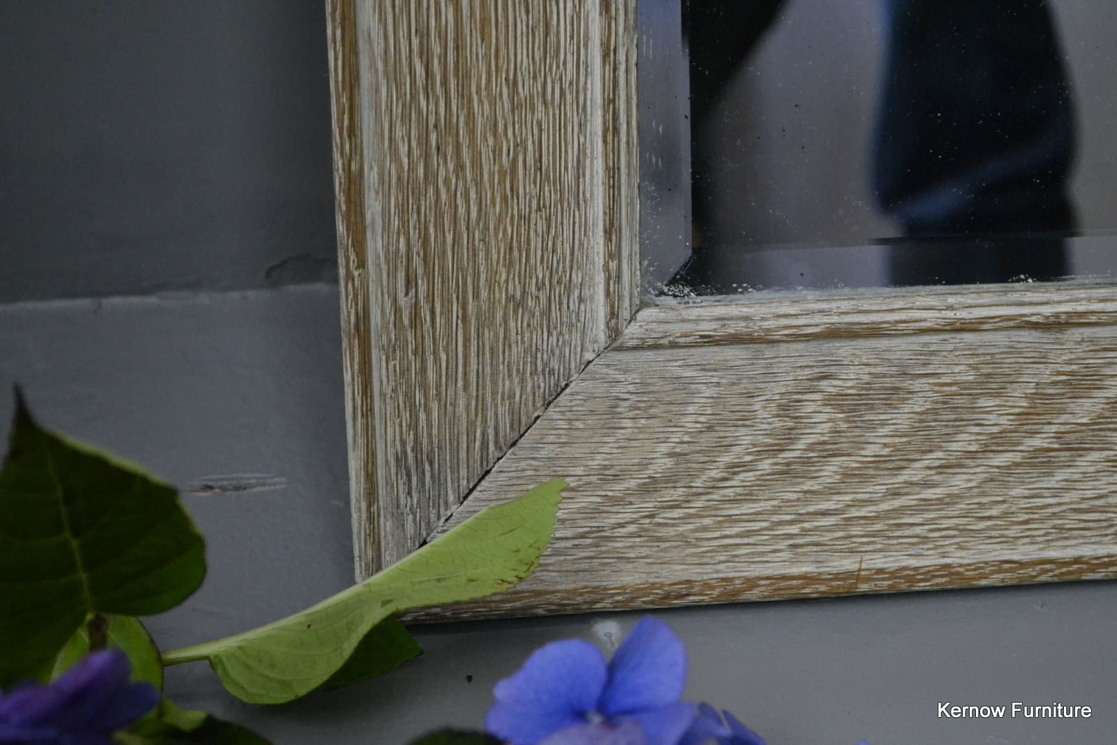 Limed Oak Large Overmantle Mirror - Kernow Furniture