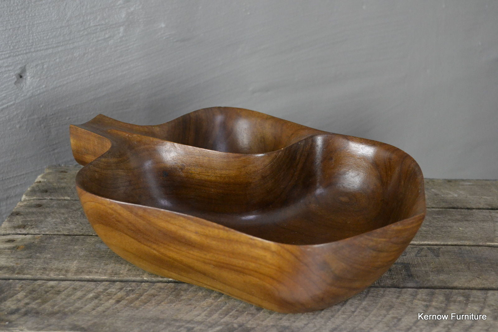 Solid Fruit Wood Serving Decorative Bowl - Kernow Furniture