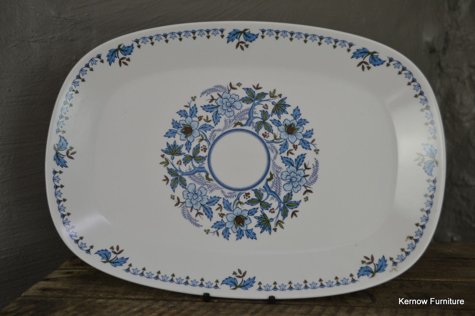 Noritake Progression China Blue Moon Serving Plate Platter - Kernow Furniture