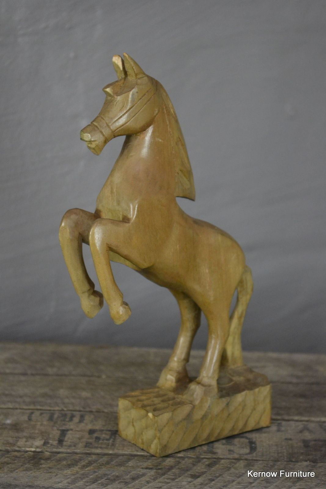 Hand Carved Horse Statue Ornament - Kernow Furniture