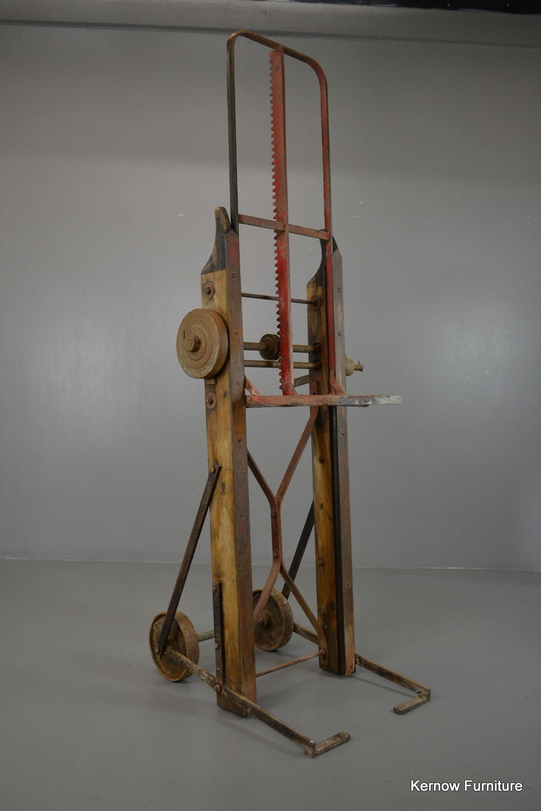 Vintage Industrial Ratchet Sack Trucks Trolley - Kernow Furniture