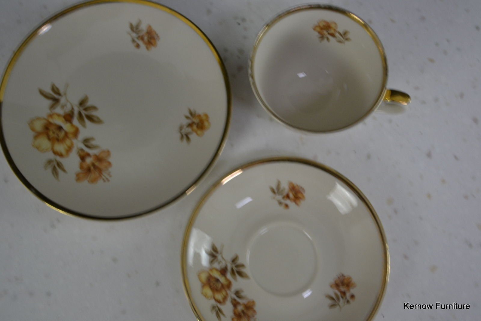 Arabia Finland Vintage Gold Floral Coffee Set – Kernow Furniture