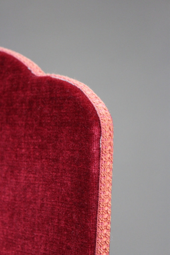 Red Upholstered Folding Privacy Screen - Kernow Furniture