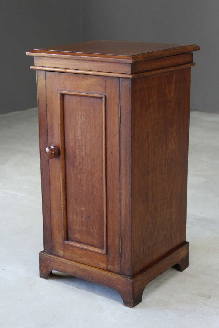 Antique Mahogany Pot Cupboard & Original Basin - Kernow Furniture