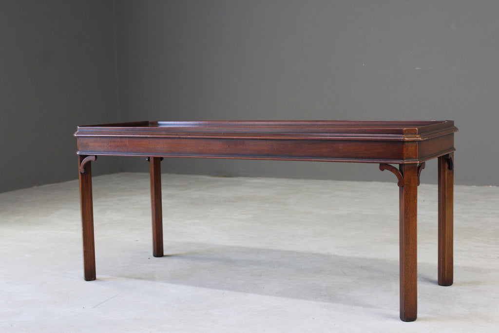 Antique Style Mahogany Coffee Table - Kernow Furniture