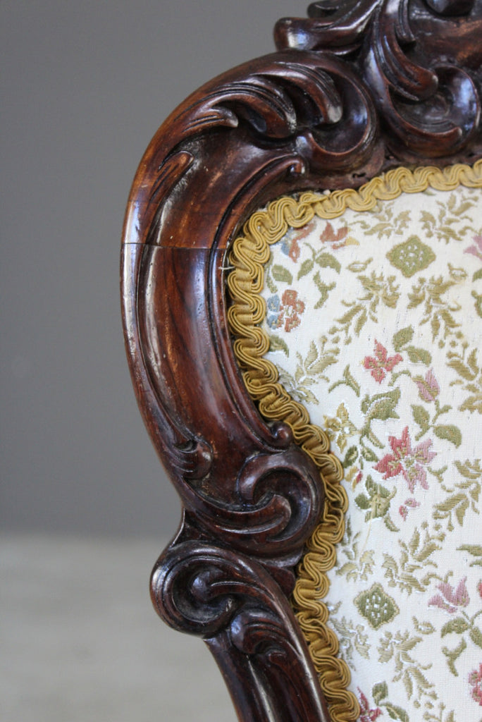 Victorian Rosewood Occasional Chair - Kernow Furniture