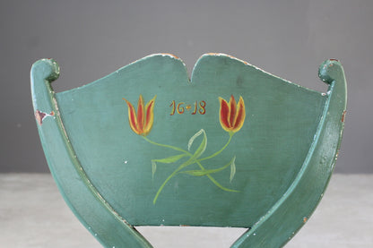 Vintage Swedish Painted Chair - Kernow Furniture