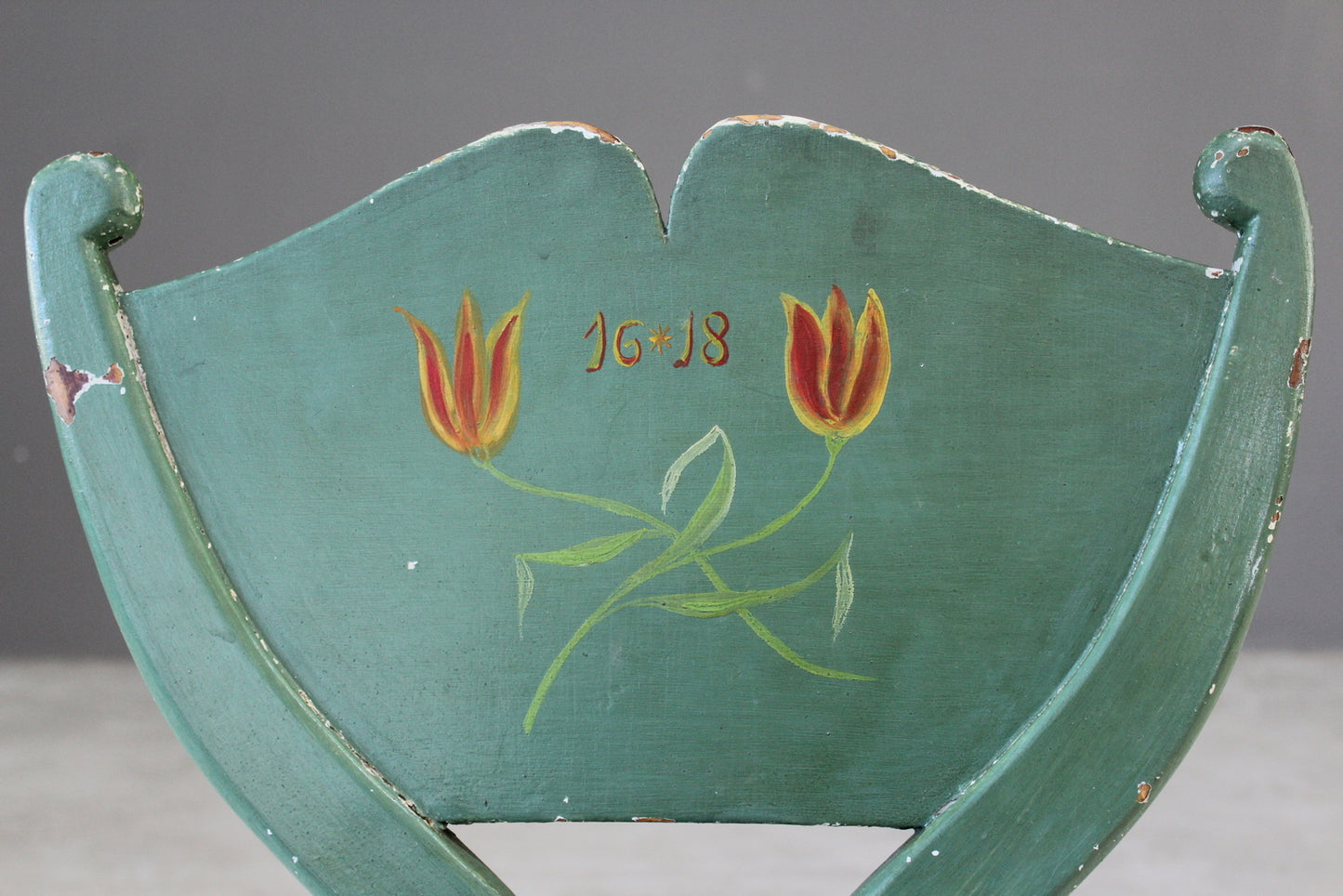 Vintage Swedish Painted Chair - Kernow Furniture