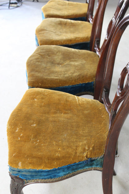 4 Victorian Rosewood Dining Chairs by Gillows - Kernow Furniture