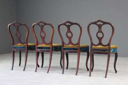 4 Victorian Rosewood Dining Chairs by Gillows - Kernow Furniture