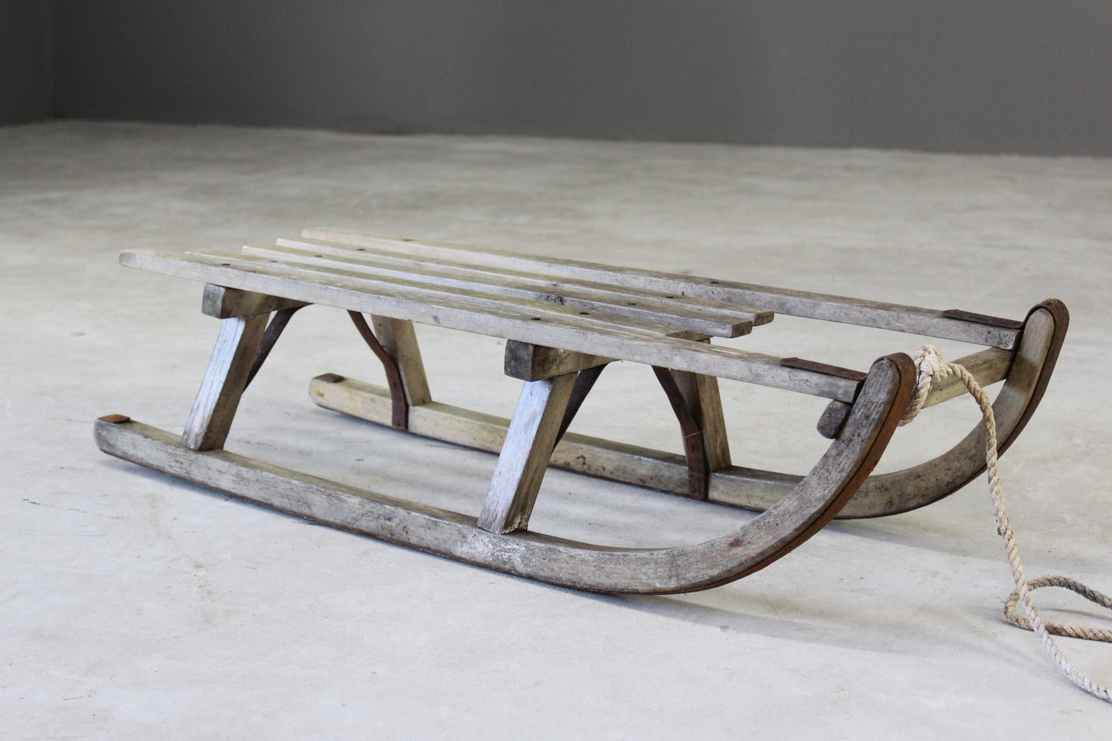 Vintage Wooden Sleigh - Kernow Furniture