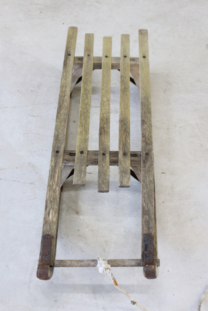 Vintage Wooden Sleigh - Kernow Furniture