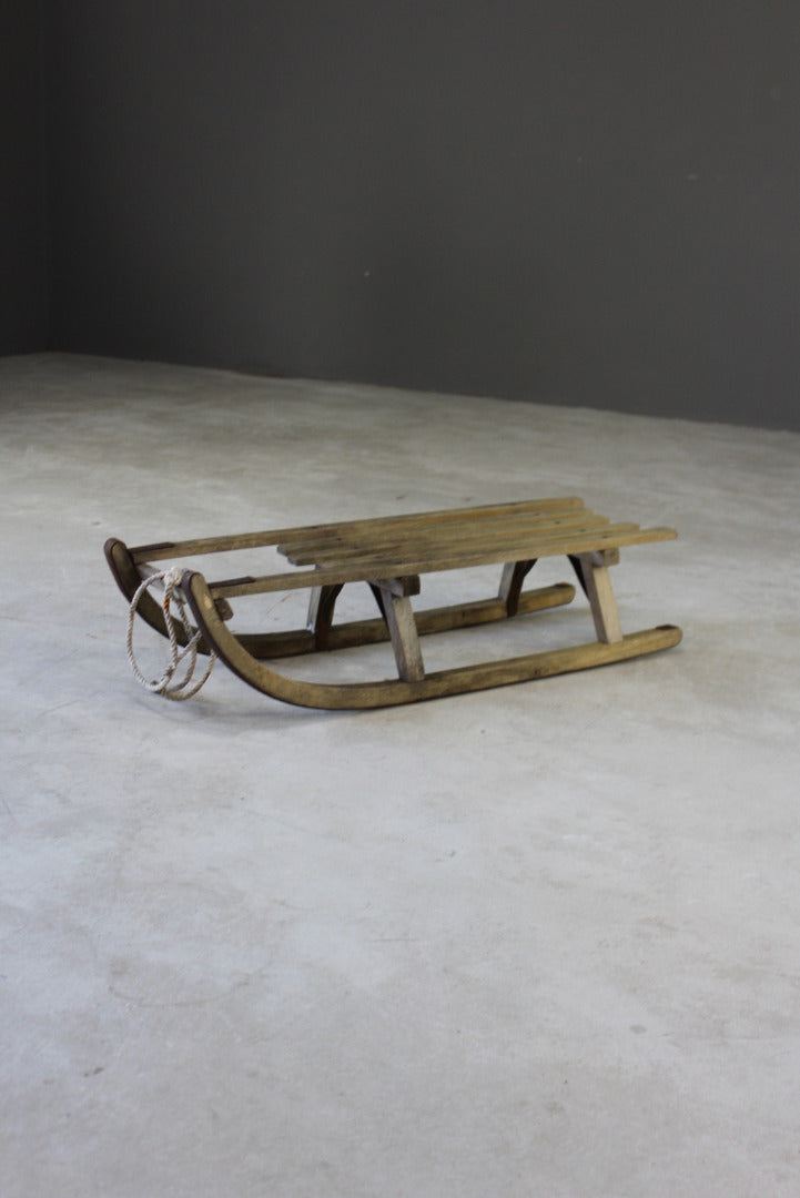 Vintage Wooden Sleigh - Kernow Furniture