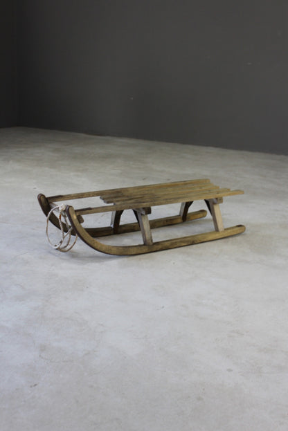 Vintage Wooden Sleigh - Kernow Furniture